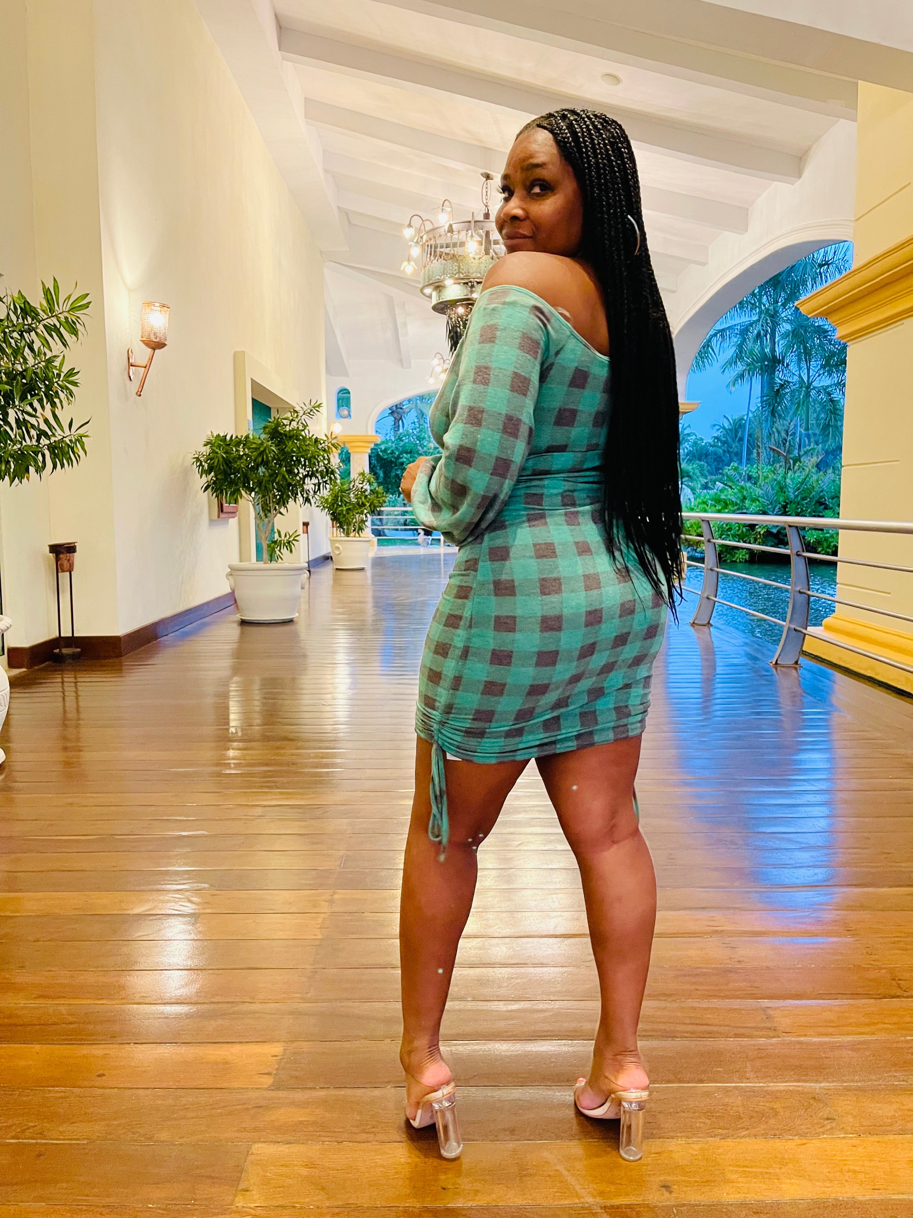 Pretty Plaid Mini Dress