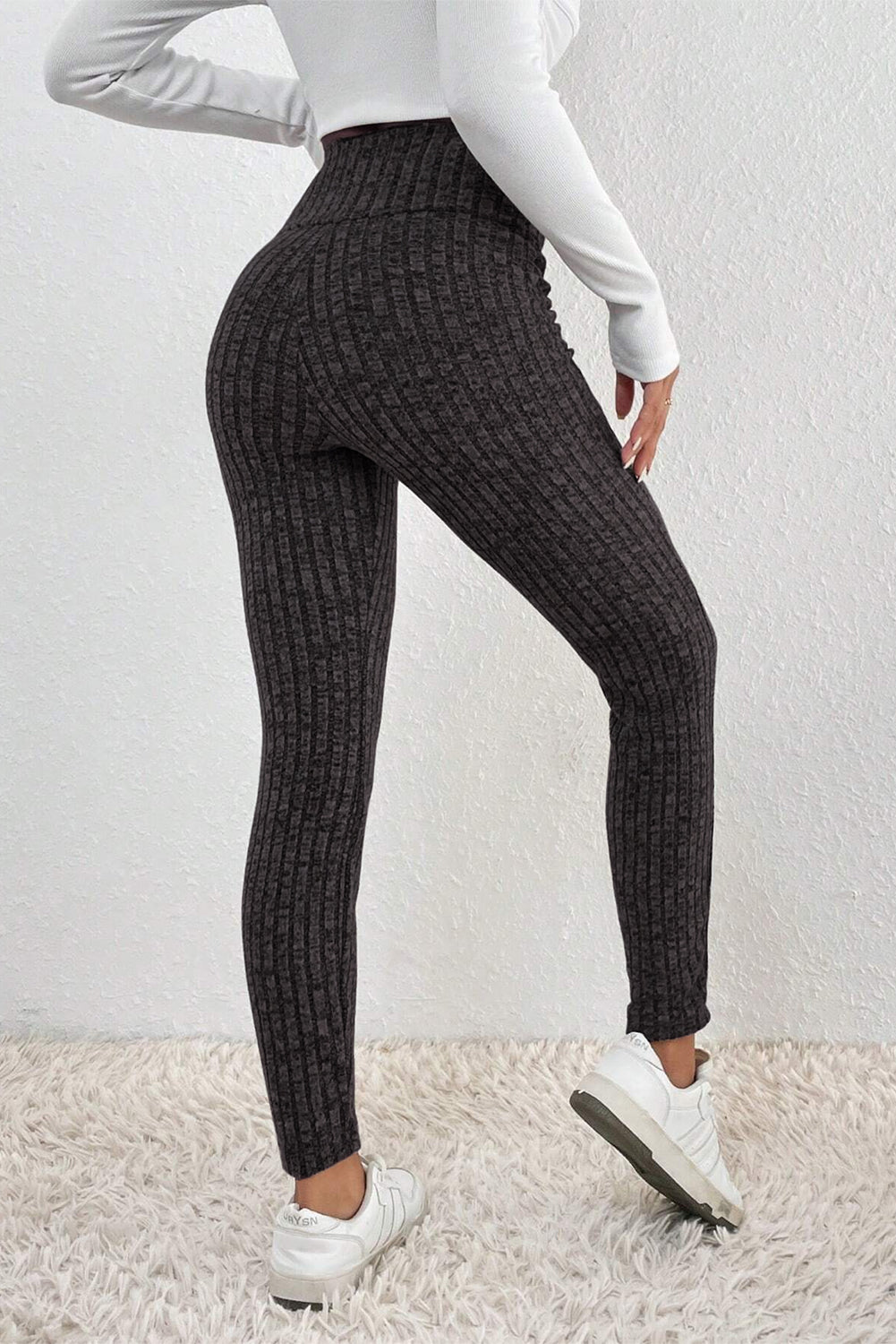 Élégantes Leggings Côtelées Pour Femmes