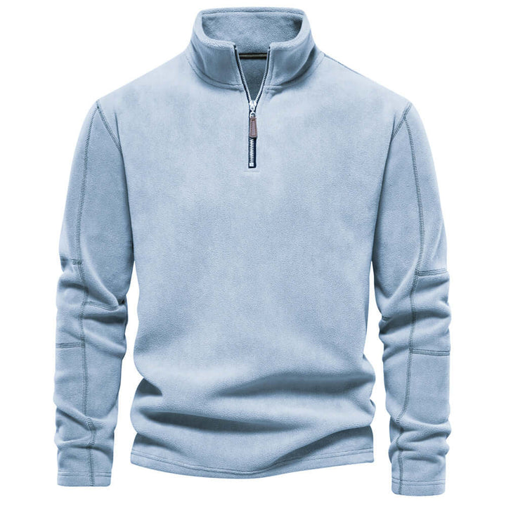 Pull Polaire à Zip Moderne Pour Hommes