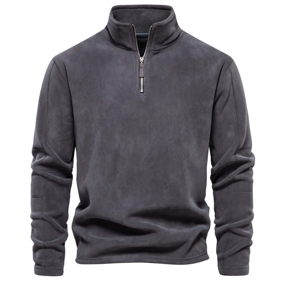 Pull Polaire à Zip Moderne Pour Hommes