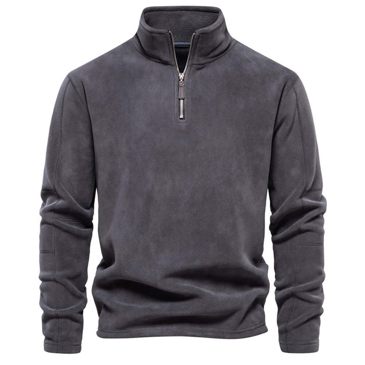 Pull Polaire à Zip Moderne Pour Hommes