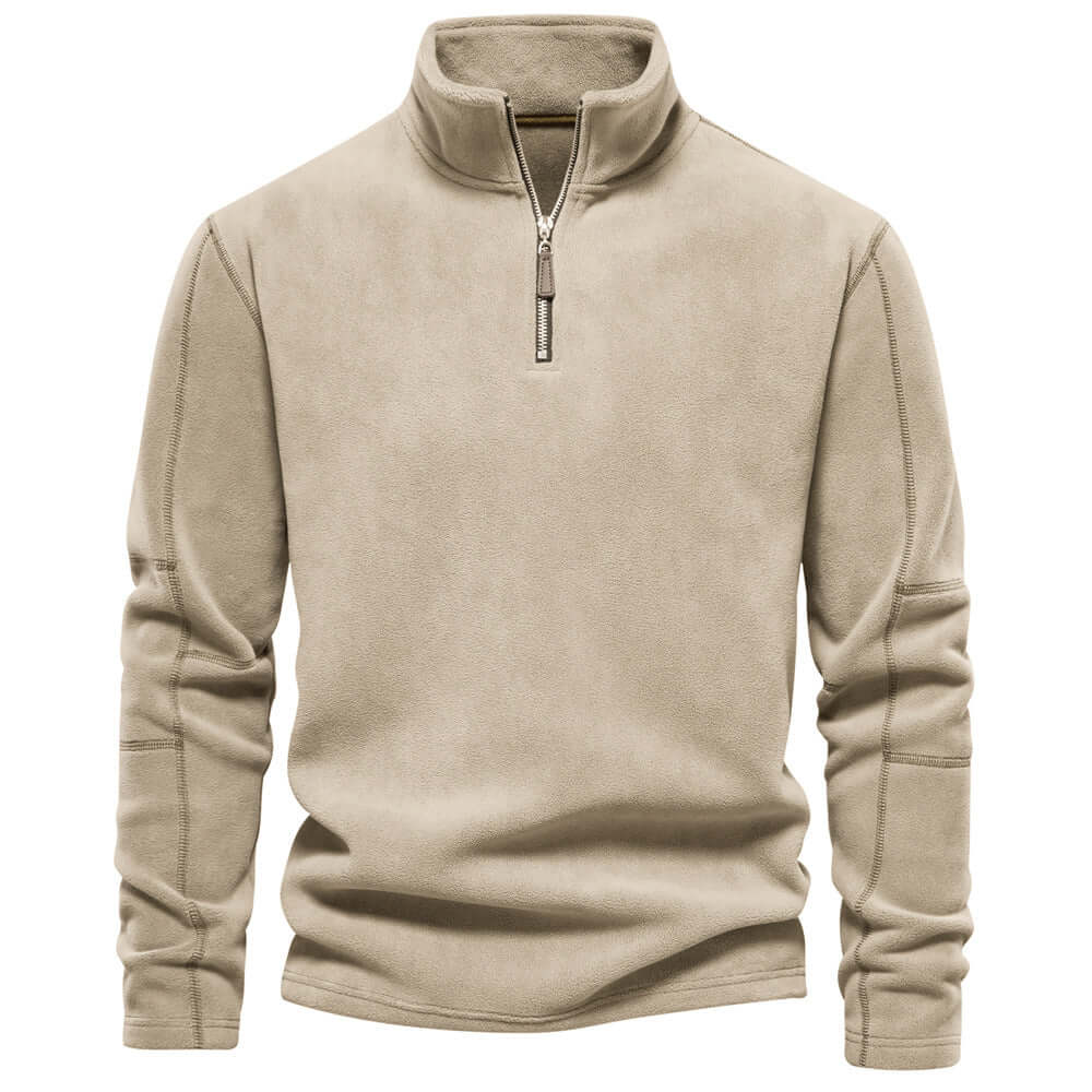 Pull Polaire à Zip Moderne Pour Hommes