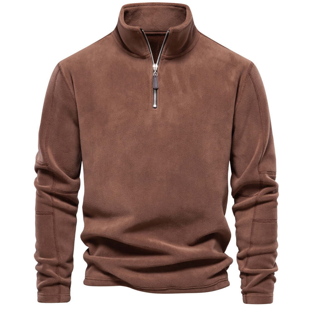 Pull Polaire à Zip Moderne Pour Hommes