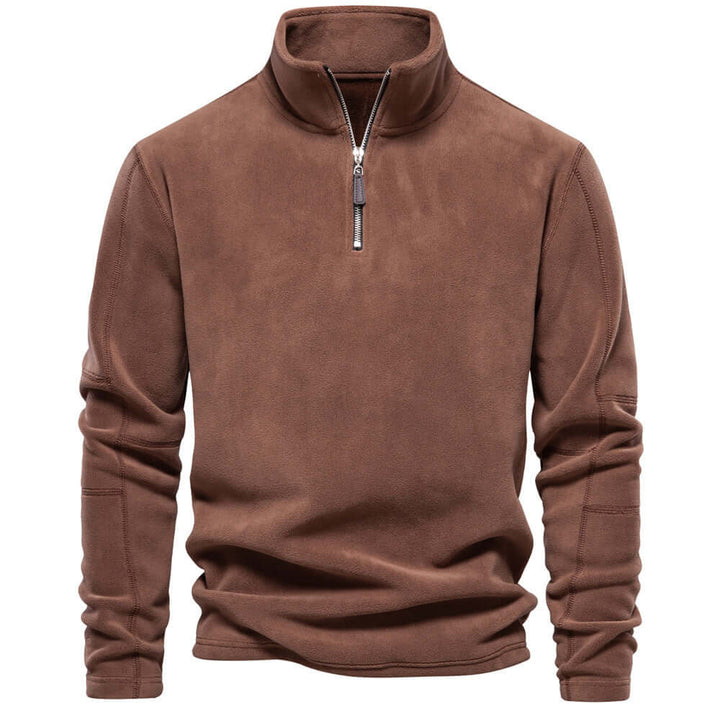 Pull Polaire à Zip Moderne Pour Hommes