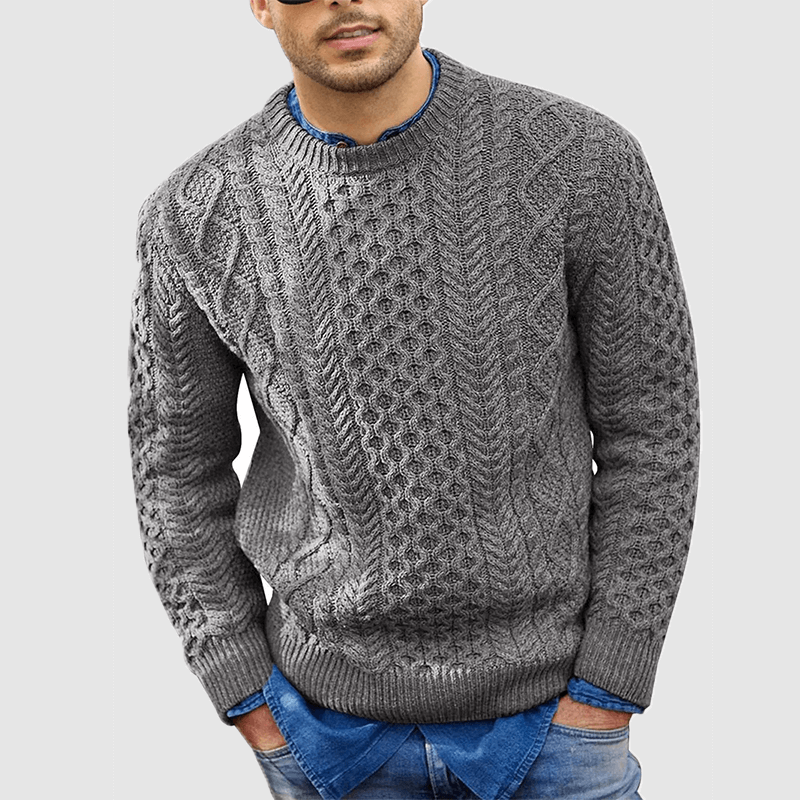 Pull Tricoté Confortable Pour Hommes