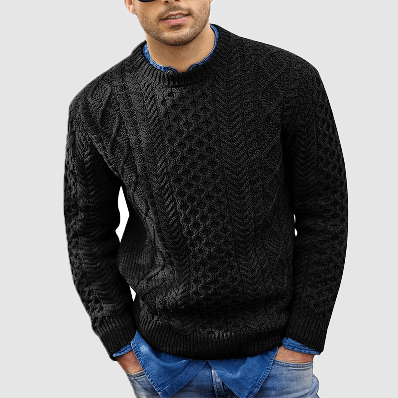 Pull Tricoté Confortable Pour Hommes