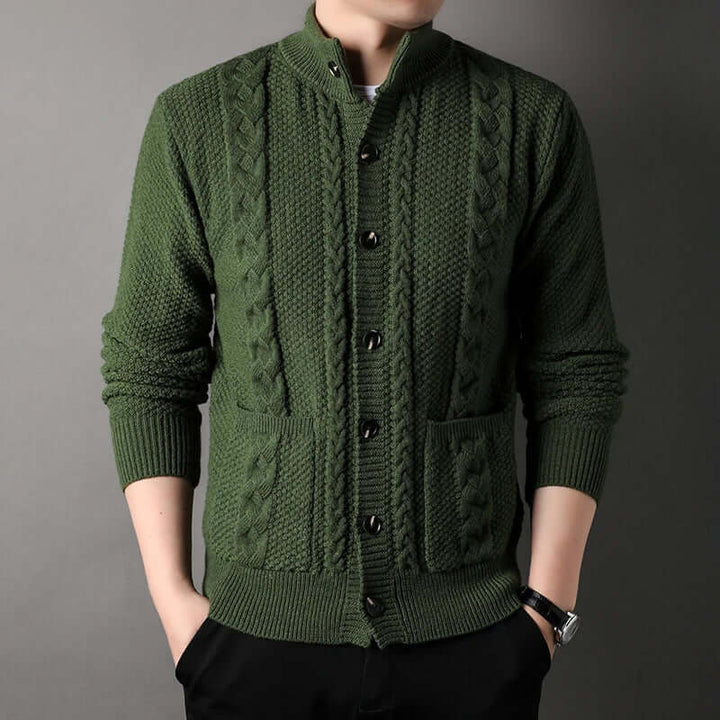 Cardigan Veste Tricoté Épais Pour Hommes