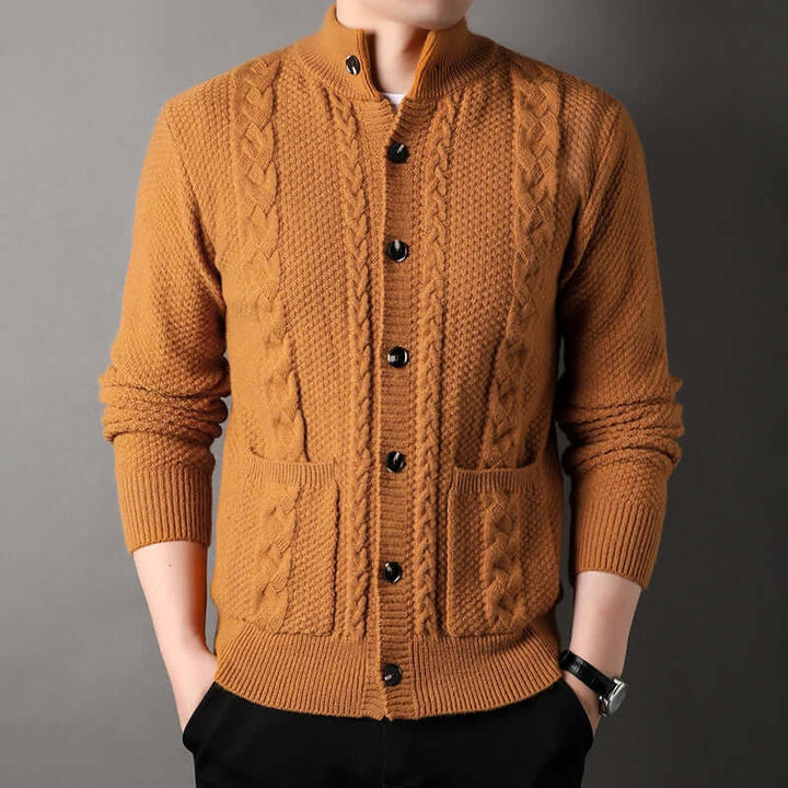 Cardigan Veste Tricoté Épais Pour Hommes