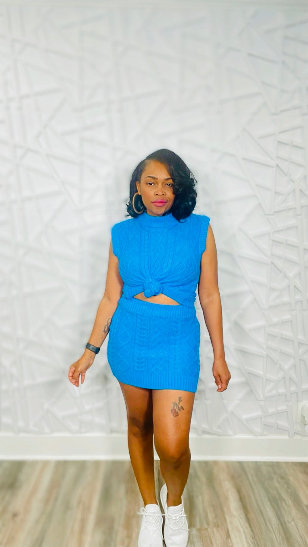 Pretty in Blue Skirt Set