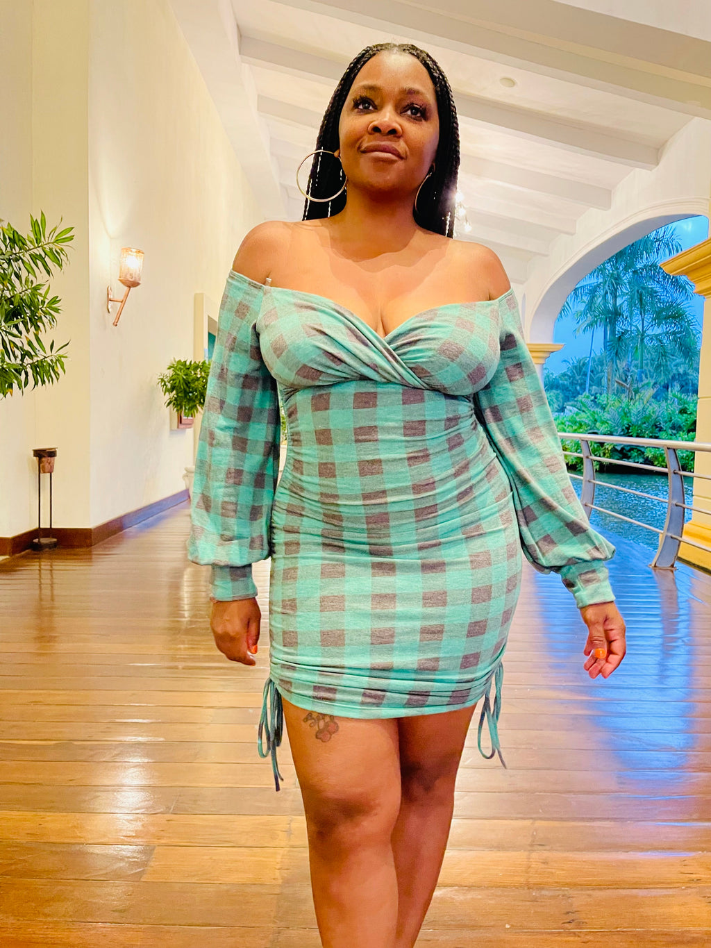 Pretty Plaid Mini Dress