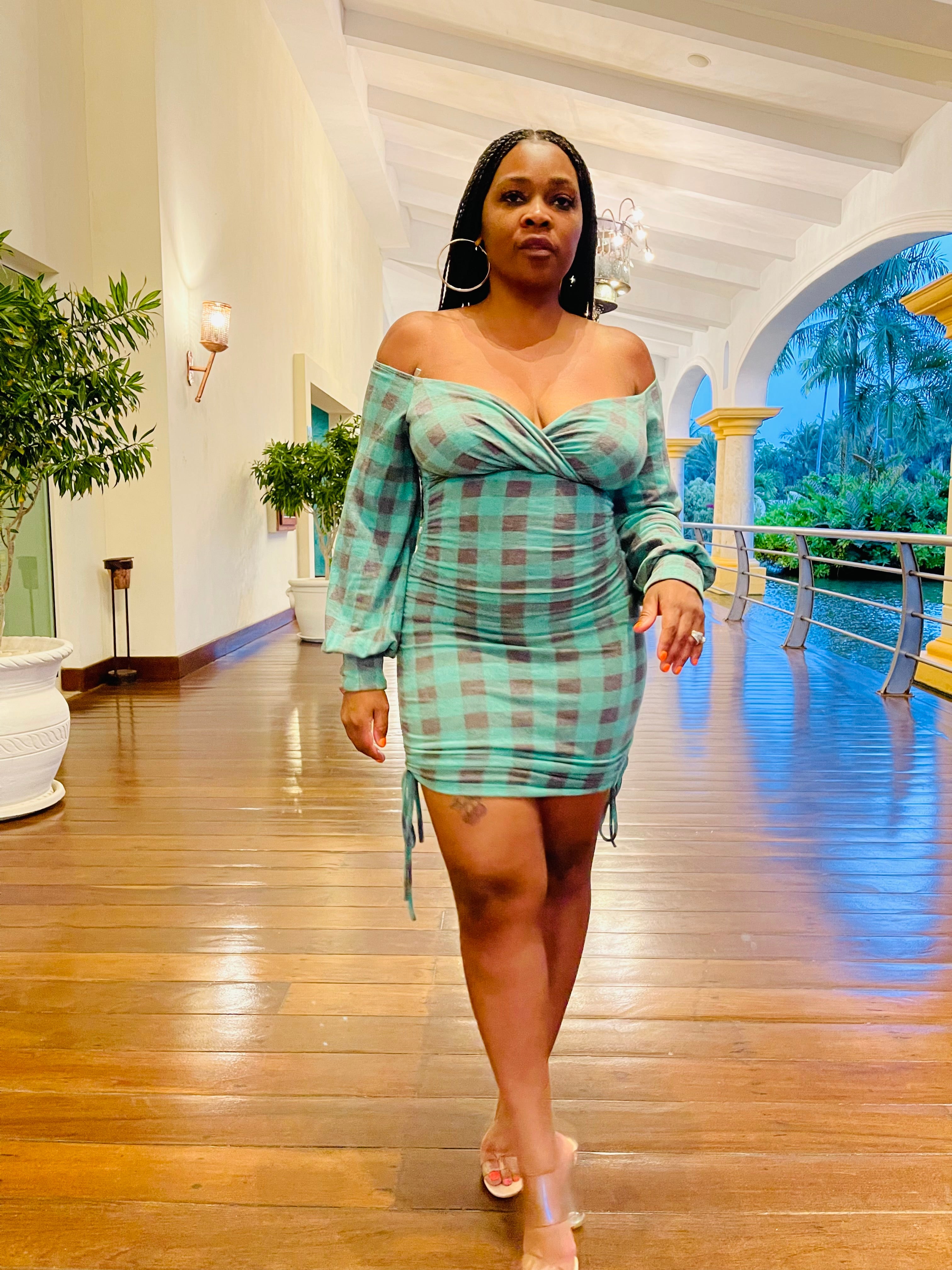 Pretty Plaid Mini Dress