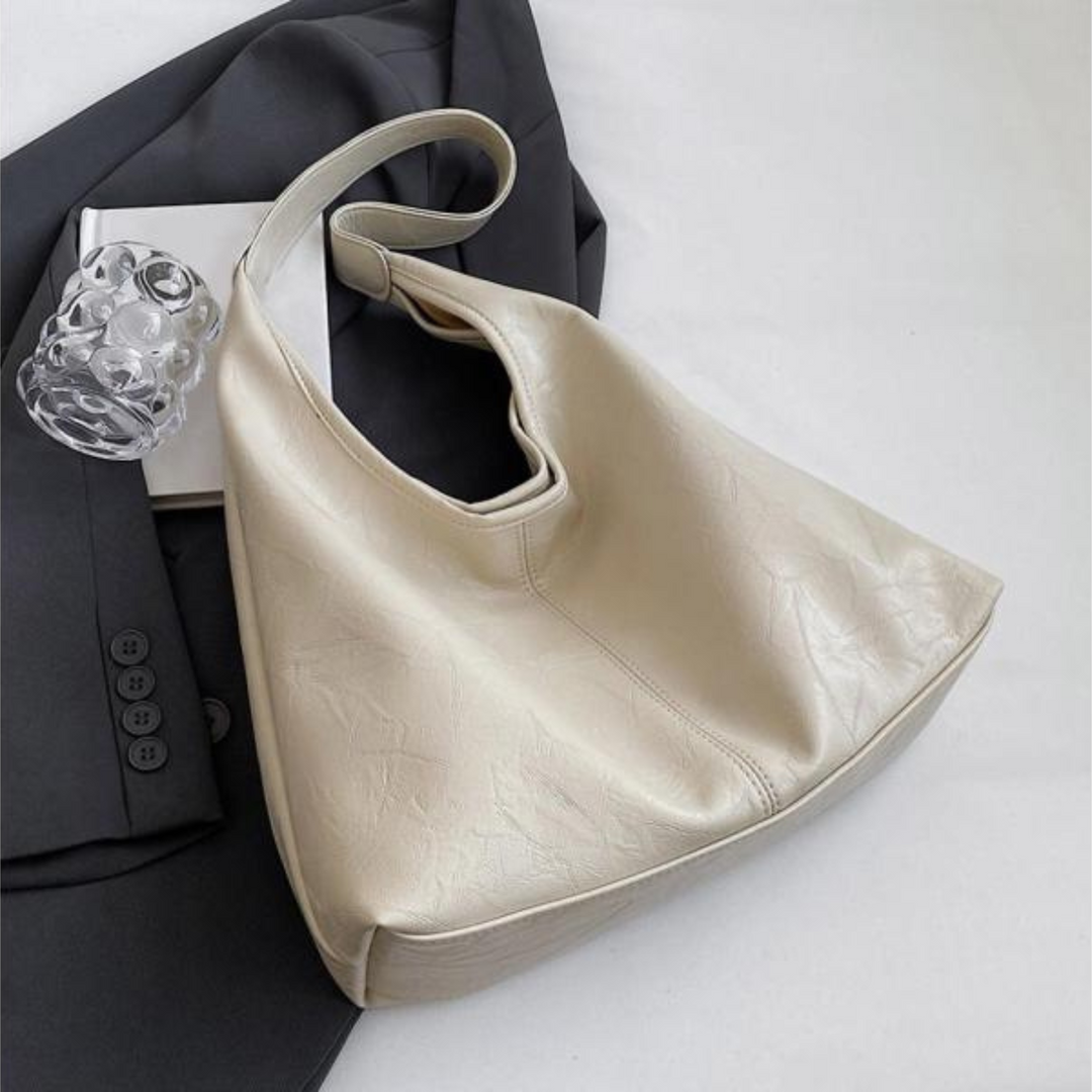 Sac Cabas en Cuir Vieilli Élégant Pour Femme